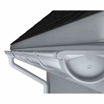 Желоб водосточный ТЕХНОНИКОЛЬ металлический D125/90х3000 мм RAL 9010 белый Желоб водосточный ТЕХНОНИКОЛЬ металлический D125/90х3000 мм RAL 9010 белый